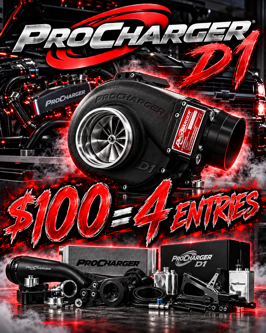 ($100) = 4 ENTRIES