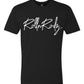 RnR Cursive Black Tee